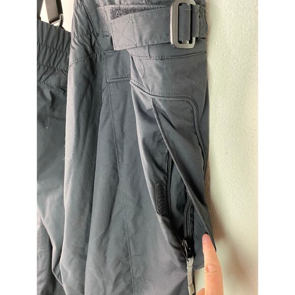 Columbia Vertex Men's XL Black Nylon Lined Snowboarding Ski Bibs - Picture 4 of 9